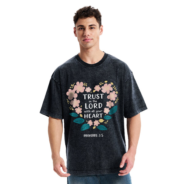 Trust In The Lord Christian Washed T-Shirt