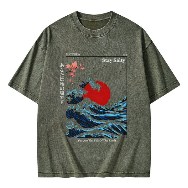 GC-WTSA0056 You Are The Salt Of The Earth Washed T-Shirt