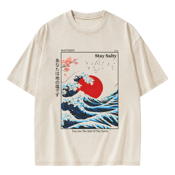 GC-WTSA0056 You Are The Salt Of The Earth Washed T-Shirt