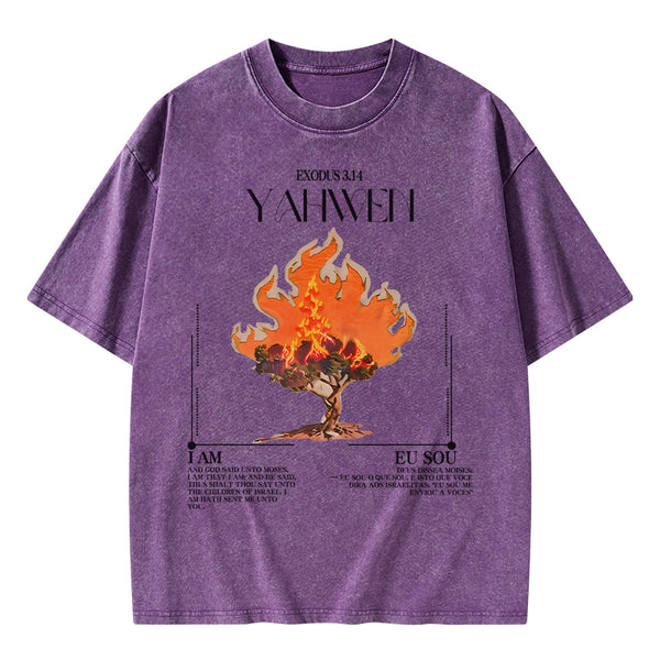 GC-WTSA0127 YAHWEH Chirstian Washed T-Shirt