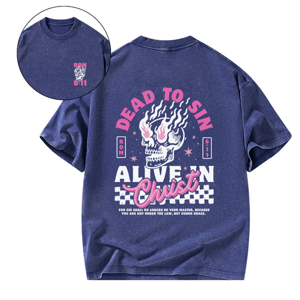 Dead To Sin Chirstian Washed T-Shirt