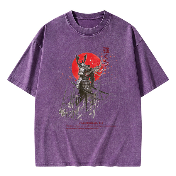 We Do Not Lose Heart Chirstian Washed T-Shirt