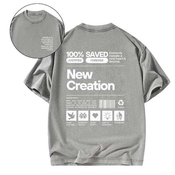 GC-WTSA0280 100% Saved Chirstian Washed T-Shirt