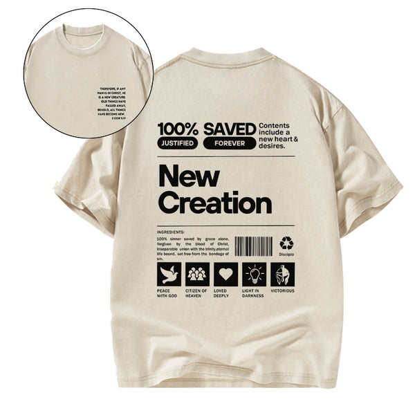 GC-WTSA0280 100% Saved Chirstian Washed T-Shirt