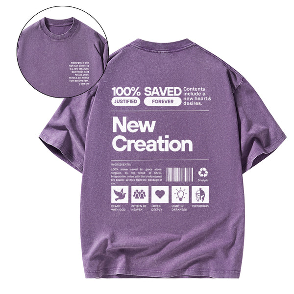 GC-WTSA0280 100% Saved Chirstian Washed T-Shirt