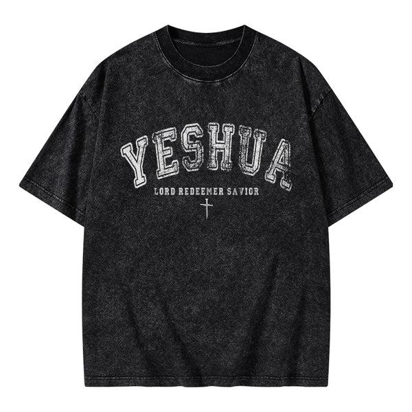 Yeshua Lord Chirstian Washed T-Shirt