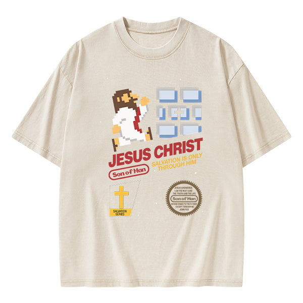 GC-WTSA0330 Jesus Christ Chirstian Washed T-Shirt