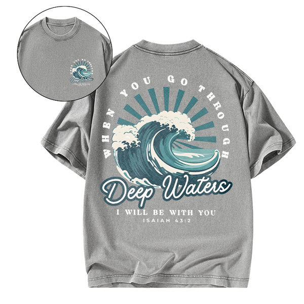 Deep Water Chirstian Washed T-Shirt