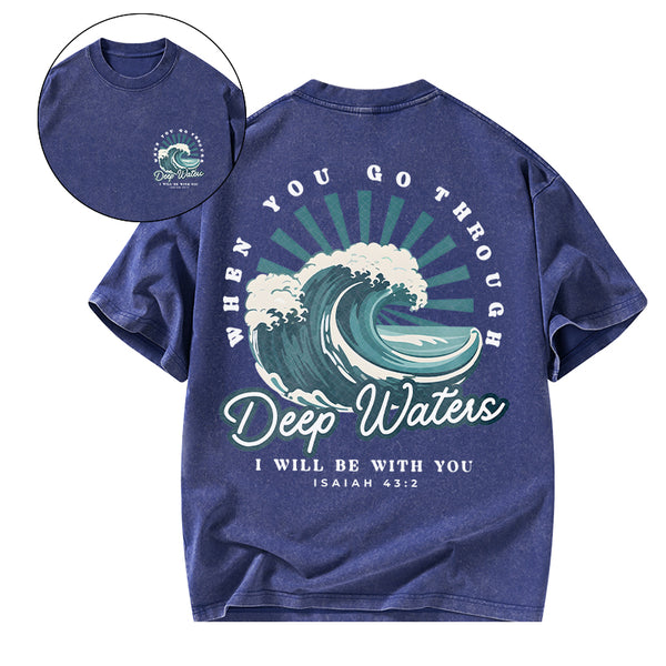 Deep Water Chirstian Washed T-Shirt