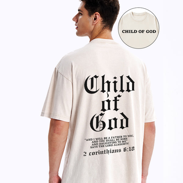 GC-WTSA0446 Child Of God Christian Washed T-Shirt