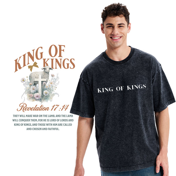 King Of Kings Christian Washed T-Shirt