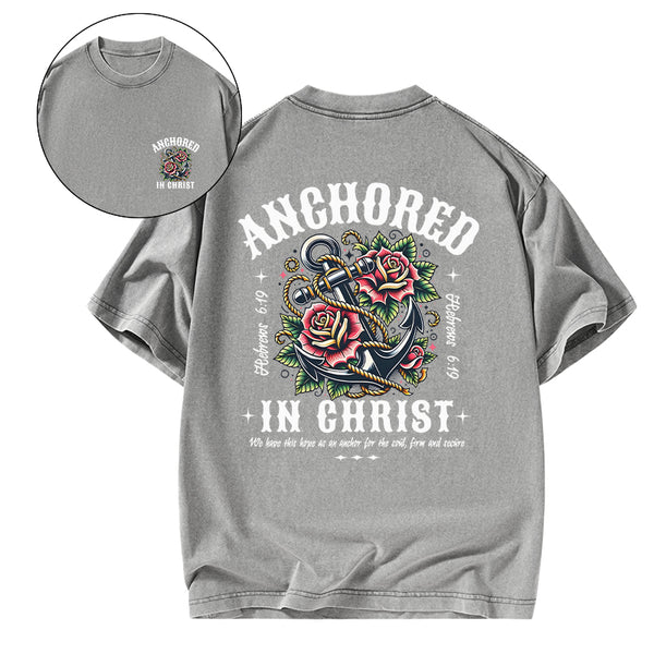 Anchored Christian Washed T-Shirt