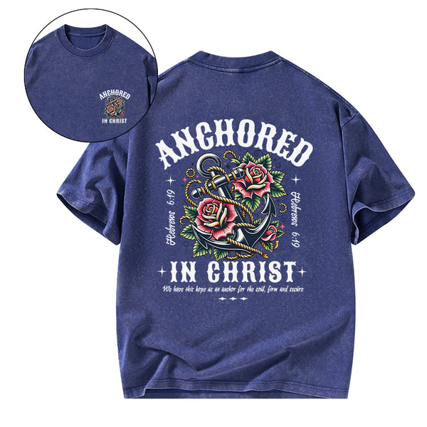 Anchored Christian Washed T-Shirt