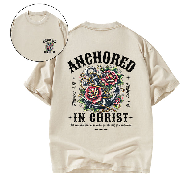 Anchored Christian Washed T-Shirt