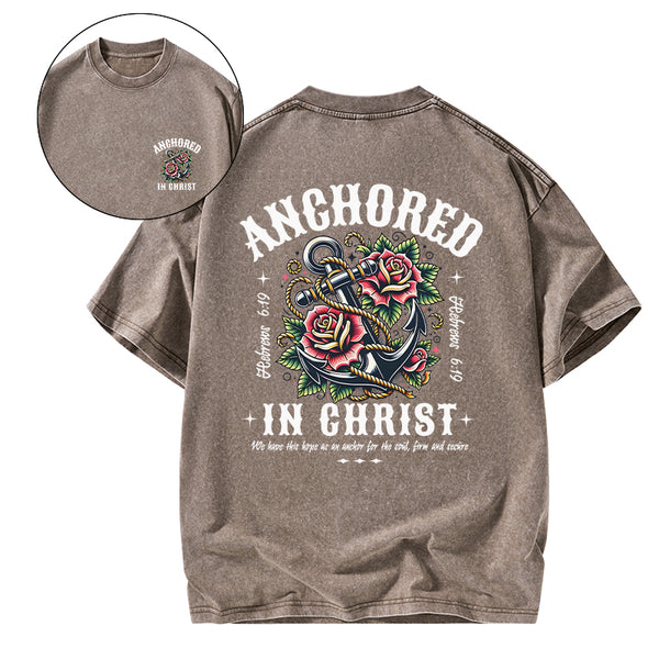Anchored Christian Washed T-Shirt