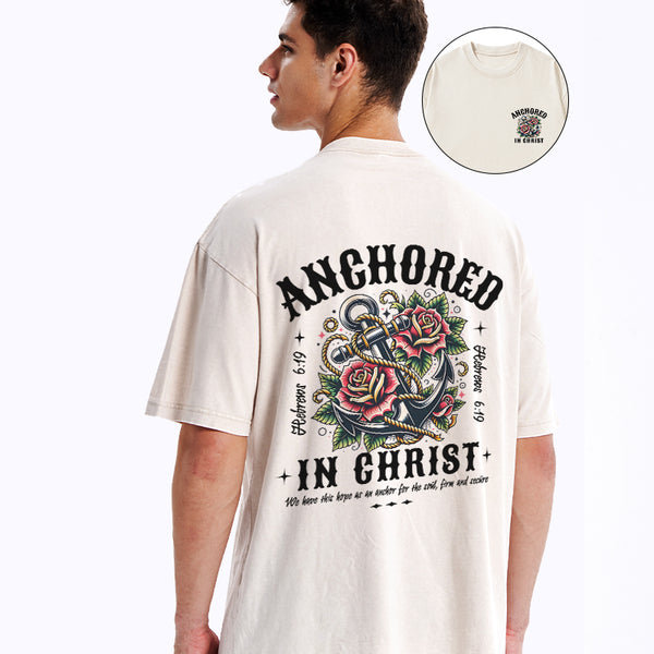 Anchored Christian Washed T-Shirt