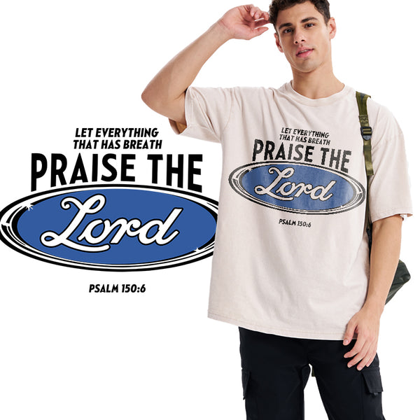 Praise The Lord Christian Washed T-Shirt
