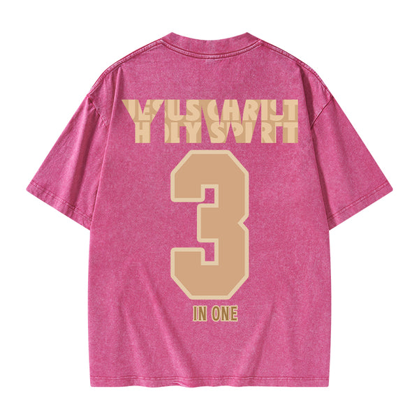 GC-WTSA0659 YHWH Christian Washed T-Shirt