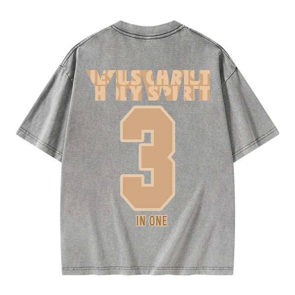 GC-WTSA0659 YHWH Christian Washed T-Shirt