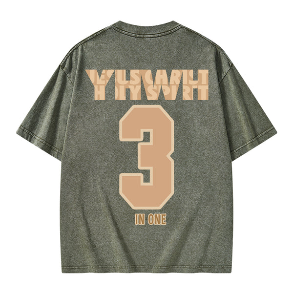 GC-WTSA0659 YHWH Christian Washed T-Shirt
