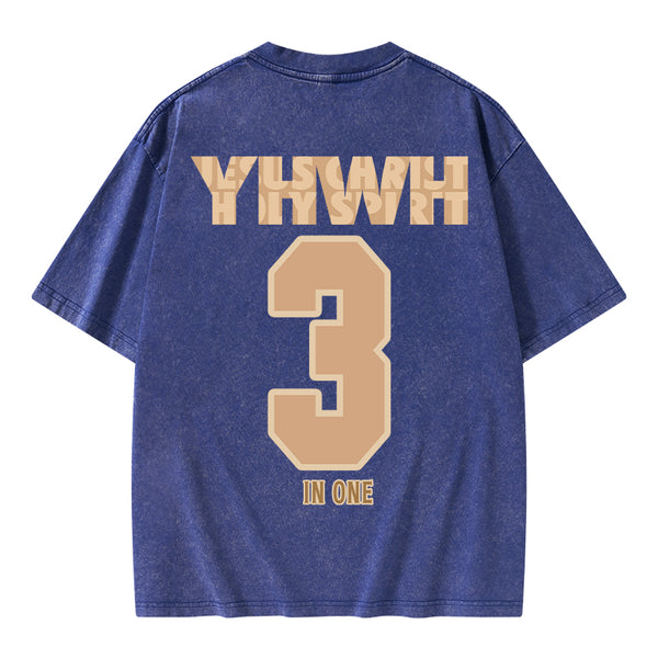 GC-WTSA0659 YHWH Christian Washed T-Shirt