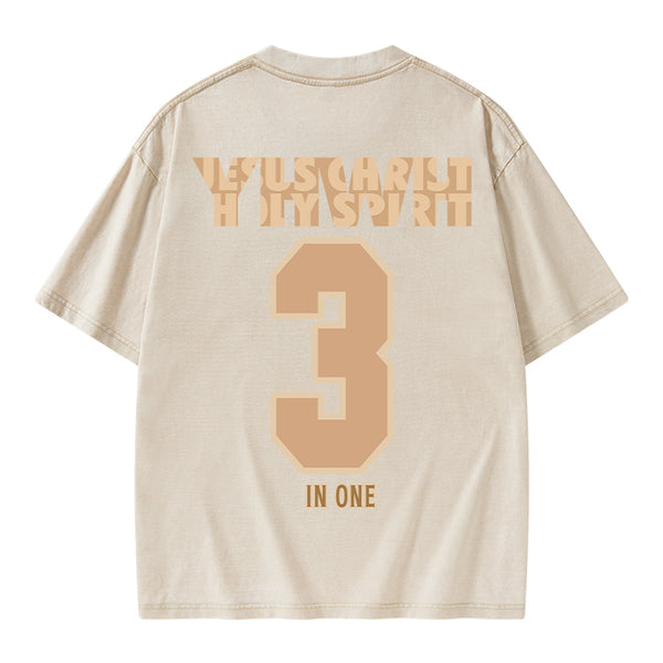 GC-WTSA0659 YHWH Christian Washed T-Shirt