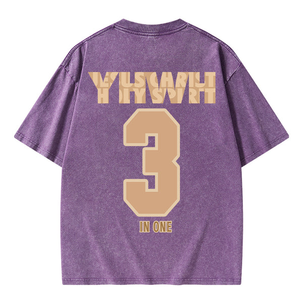 GC-WTSA0659 YHWH Christian Washed T-Shirt