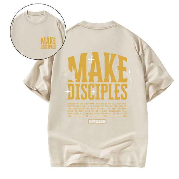 Make Disciple Christian Washed T-Shirt