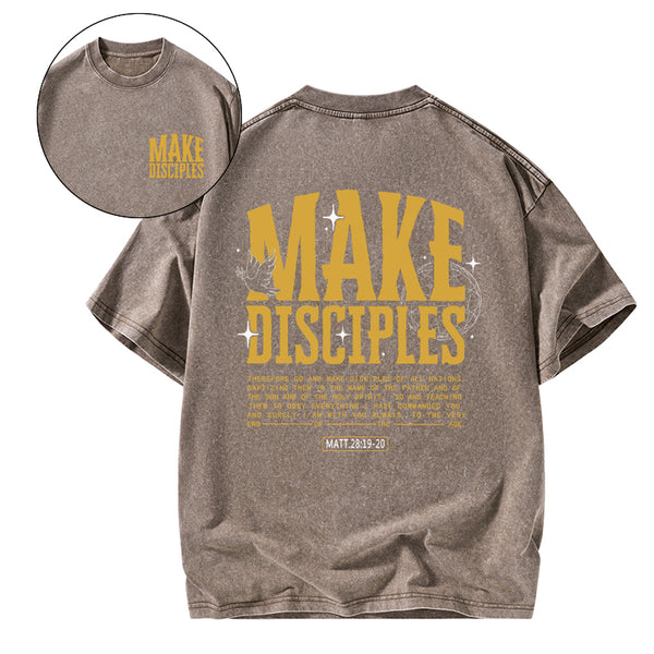Make Disciple Christian Washed T-Shirt
