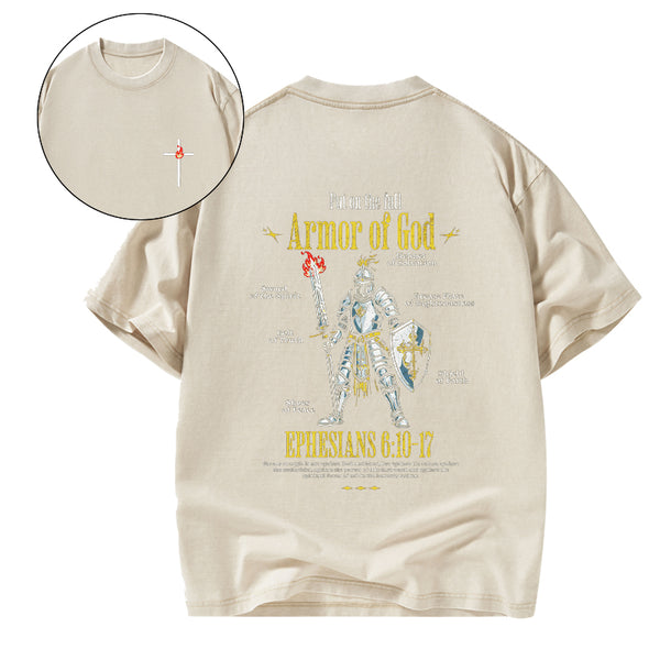 Put On The Full Christian Washed T-Shirt