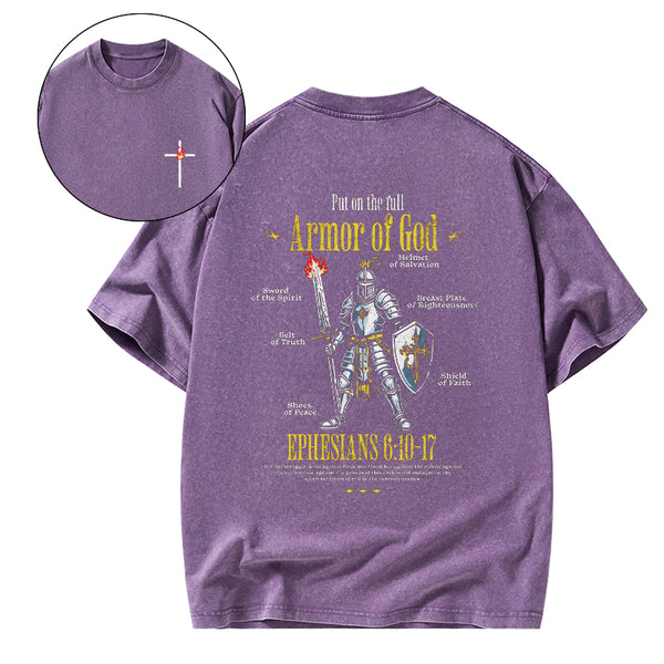 Put On The Full Christian Washed T-Shirt