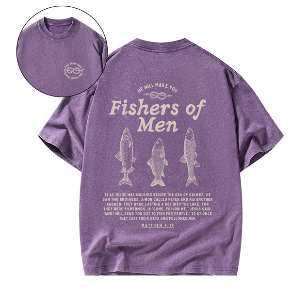 GC-WTSA0685 Fishers Of Men Christian Washed T-Shirt