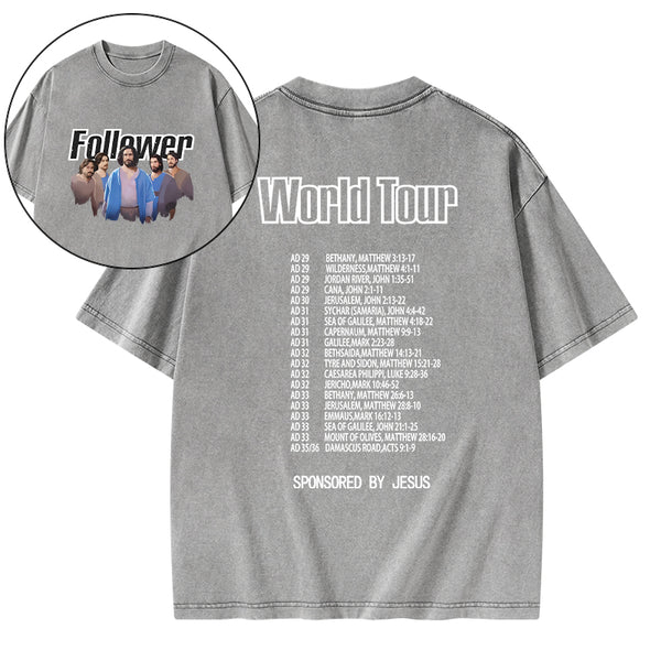 Follower Christian Washed T-Shirt