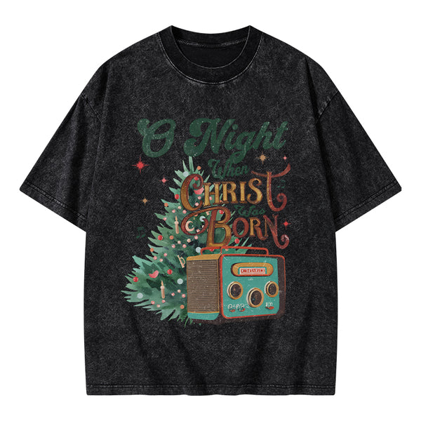 GC-WTSA0760 One Night Christian Washed T-Shirt