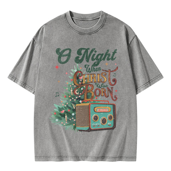 GC-WTSA0760 One Night Christian Washed T-Shirt