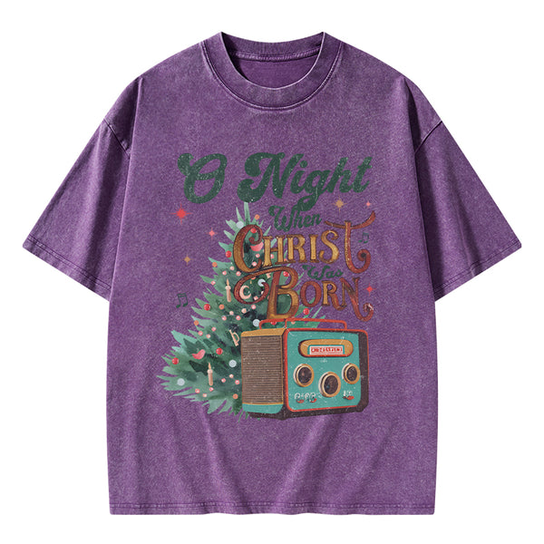 GC-WTSA0760 One Night Christian Washed T-Shirt