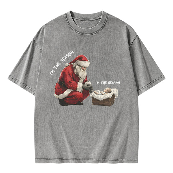 GC-WTSA0799 I Am The Reason Christian Washed T-Shirt