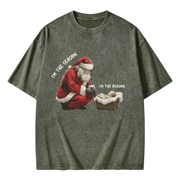 GC-WTSA0799 I Am The Reason Christian Washed T-Shirt