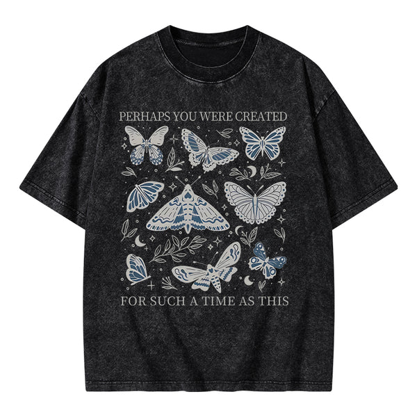 GC-WTSA0827 Perhaps You Were Created Christian Washed T-Shirt