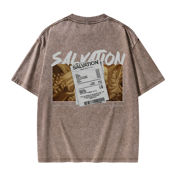 GC-WTSA0830 Salvation Christian Washed T-Shirt