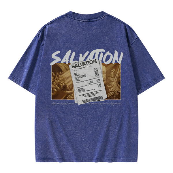GC-WTSA0830 Salvation Christian Washed T-Shirt
