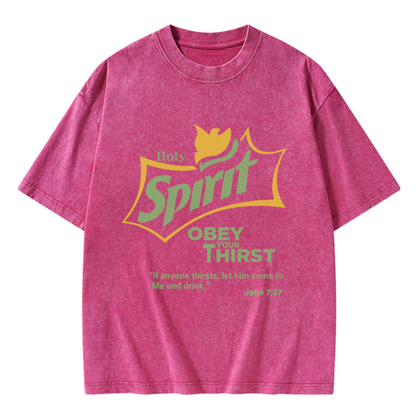 GC-WTSA0887 Holy Spirit CHristian Washed T-Shirt