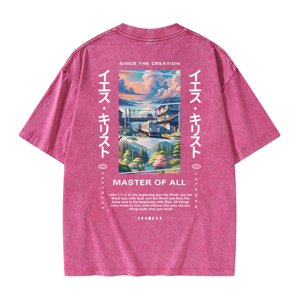 GC-WTSA0891 Since The Creation Christian Washed T-Shirt