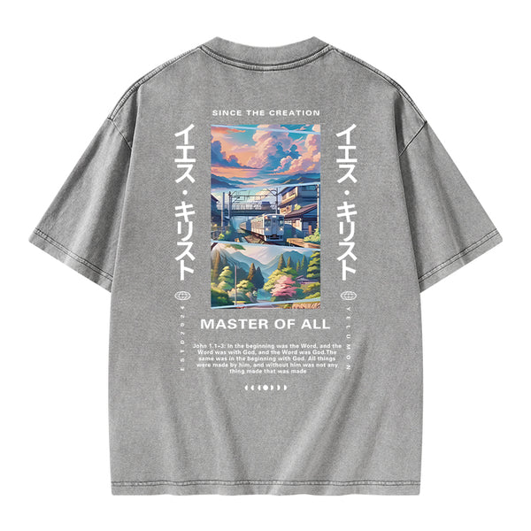 GC-WTSA0891 Since The Creation Christian Washed T-Shirt