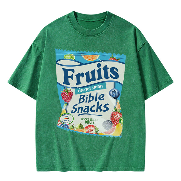 GC-WTSA0902 Fruit Of The Spirit Christian Washed T-Shirt