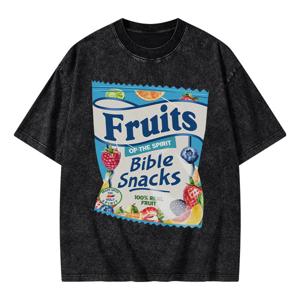 GC-WTSA0902 Fruit Of The Spirit Christian Washed T-Shirt
