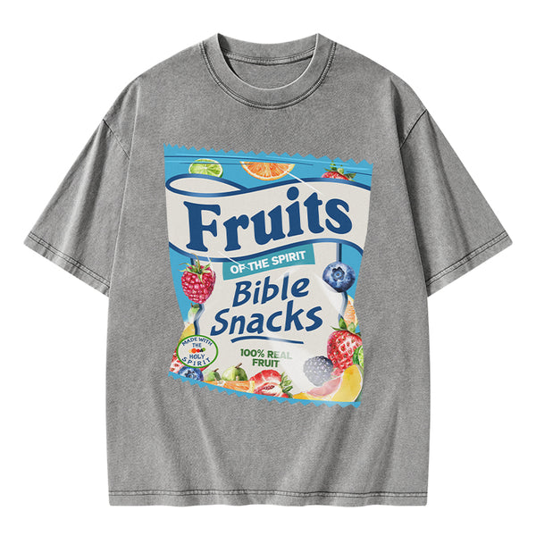 GC-WTSA0902 Fruit Of The Spirit Christian Washed T-Shirt