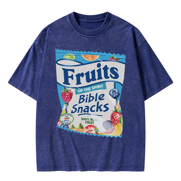 GC-WTSA0902 Fruit Of The Spirit Christian Washed T-Shirt