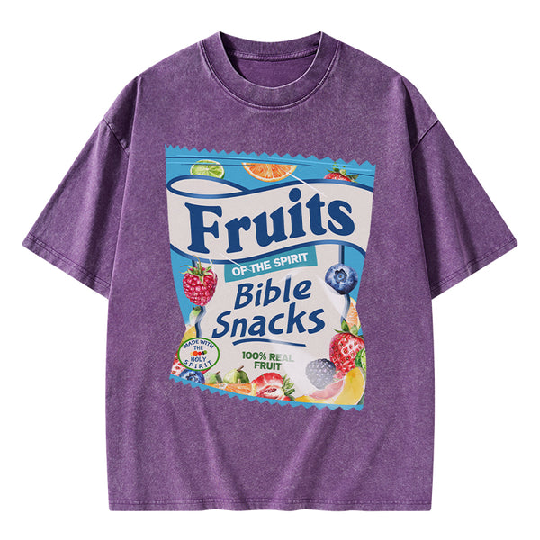 GC-WTSA0902 Fruit Of The Spirit Christian Washed T-Shirt
