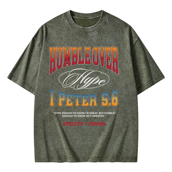 GC-WTSA0930 Humble Over Christian Washed T-Shirt
